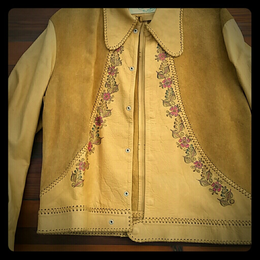 Vintage leather jacket by Char